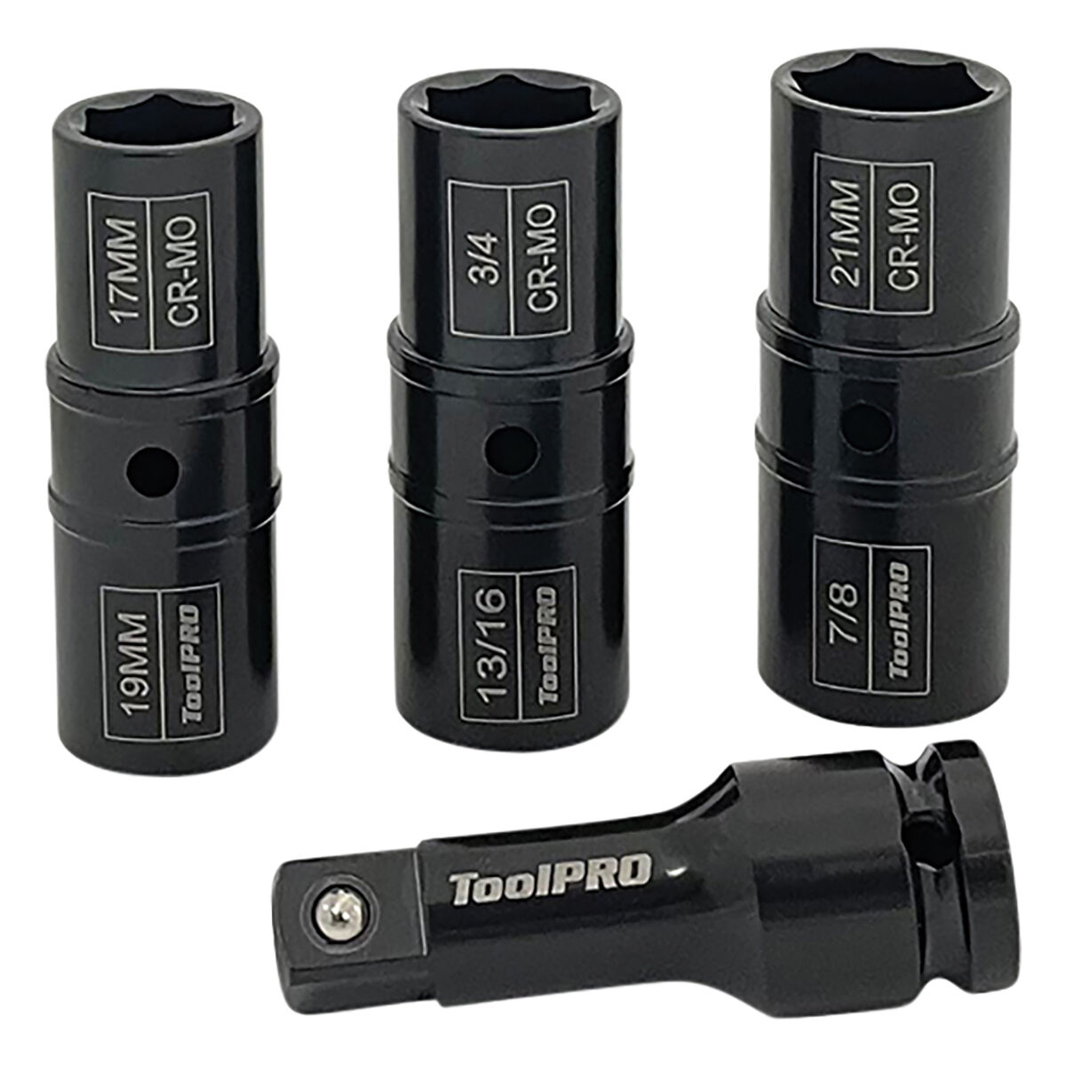 ToolPRO Wheel Nut Socket Set 1/2" Drive Metric 4 Piece, , scaau_hi-res