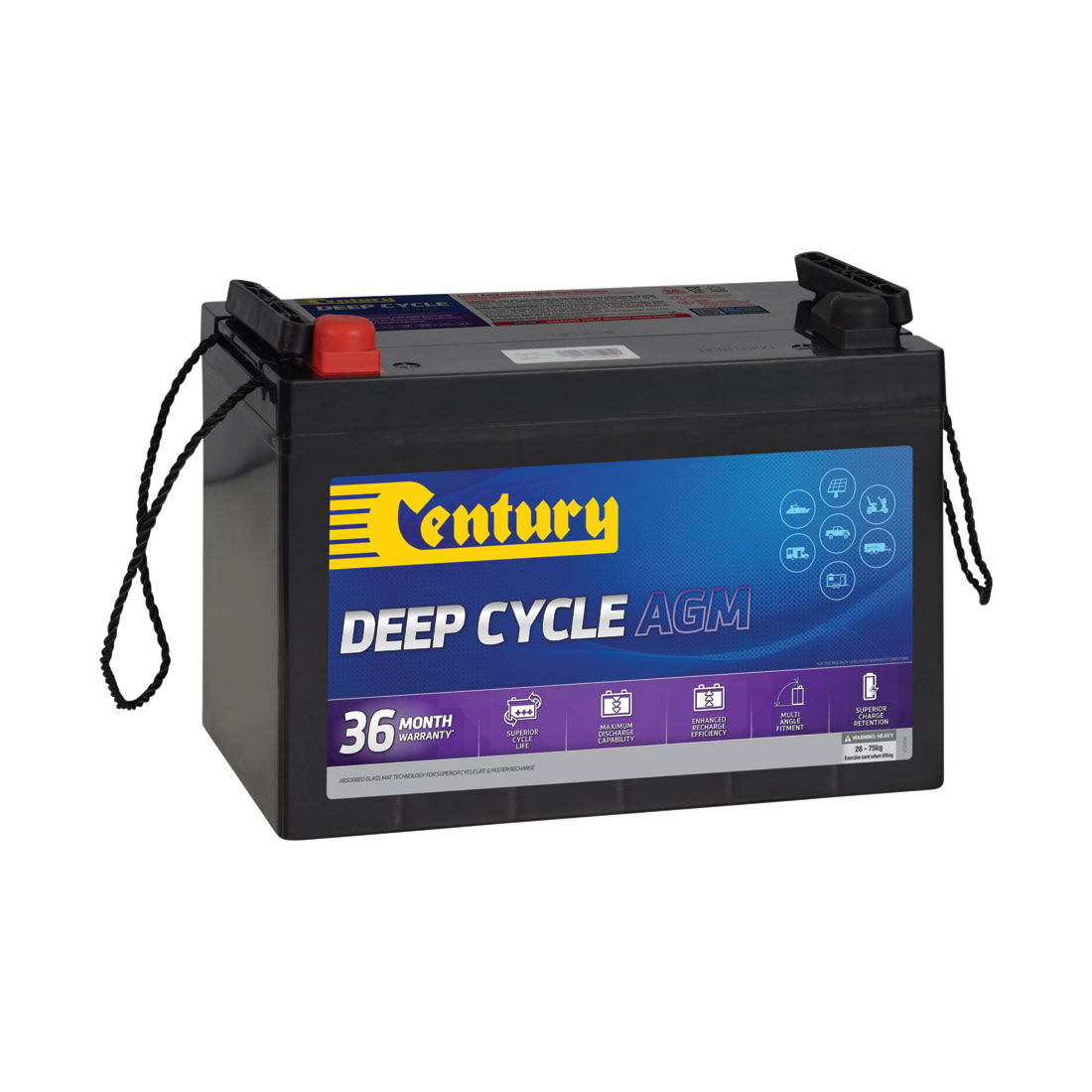 Century Deep Cycle AGM Battery C12-105XDA, , scaau_hi-res