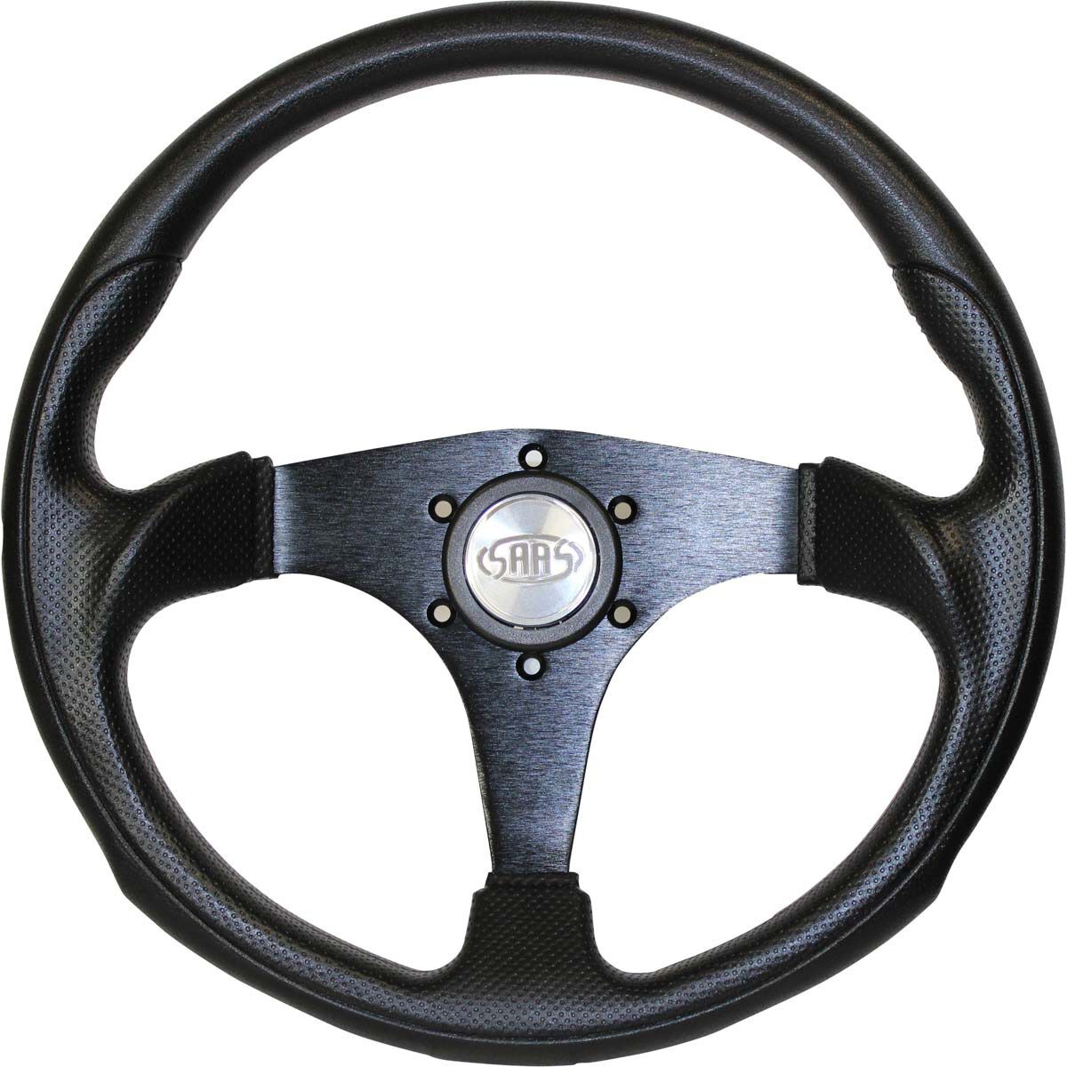 Steering Wheel - Black 350mm Poly - Octane, , scaau_hi-res