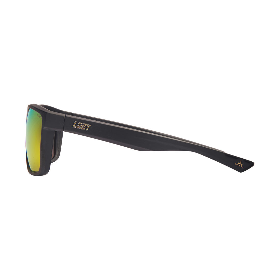 LOST Sunglasses Explorer Mirror Polarised Matt Black Orange, , scaau_hi-res