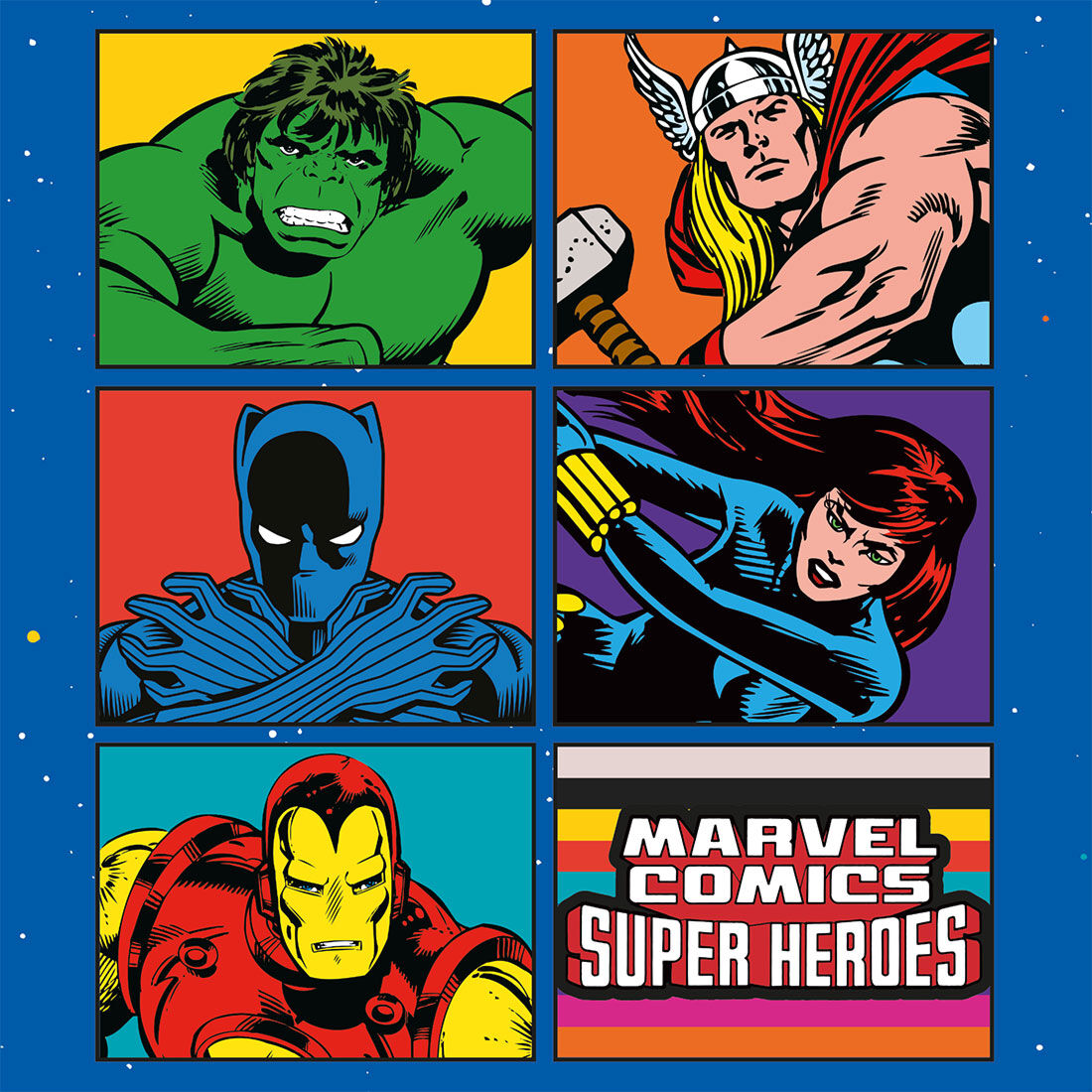 Marvel Retro Comic Book Style 2024 Calendar Square, , scaau_hi-res