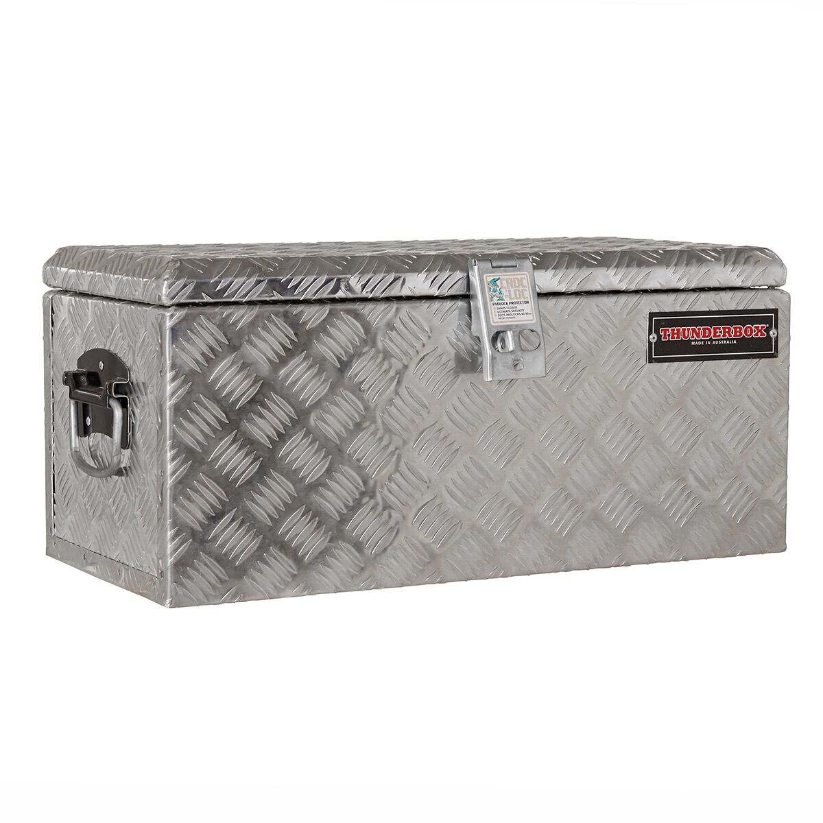 Thunderbox Aluminium Checkerplate Tool Box 48 Litre, , scaau_hi-res