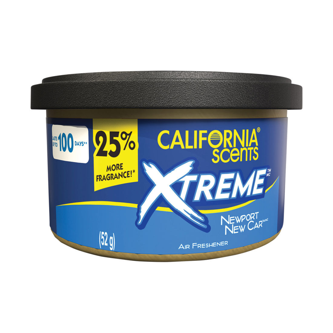California Scents Newport New Car Xtreme Can Car Air Freshener 52g, , scaau_hi-res