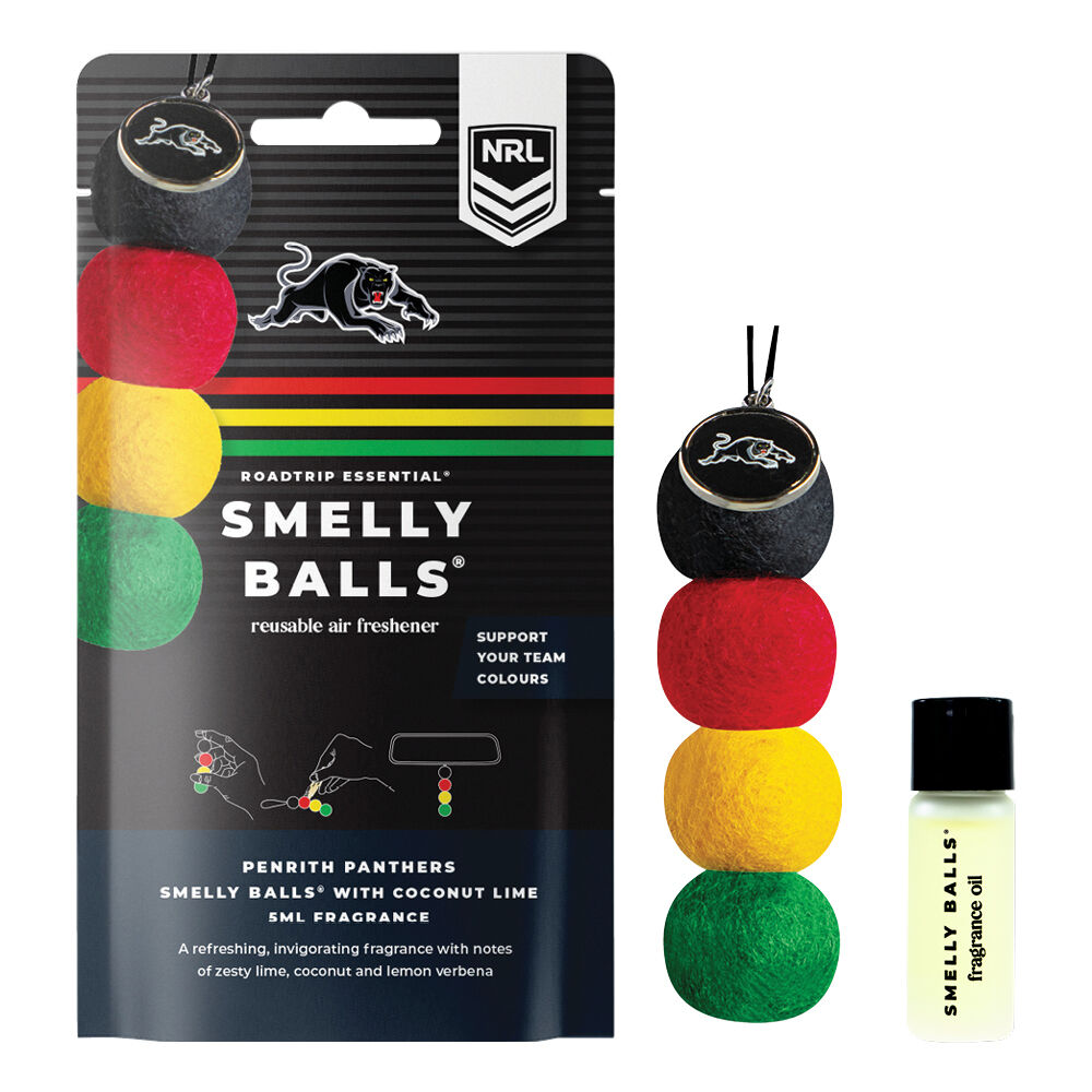 Smelly Balls Air Freshener Set Penrith Panthers Coconut Lime 5ml, , scaau_hi-res