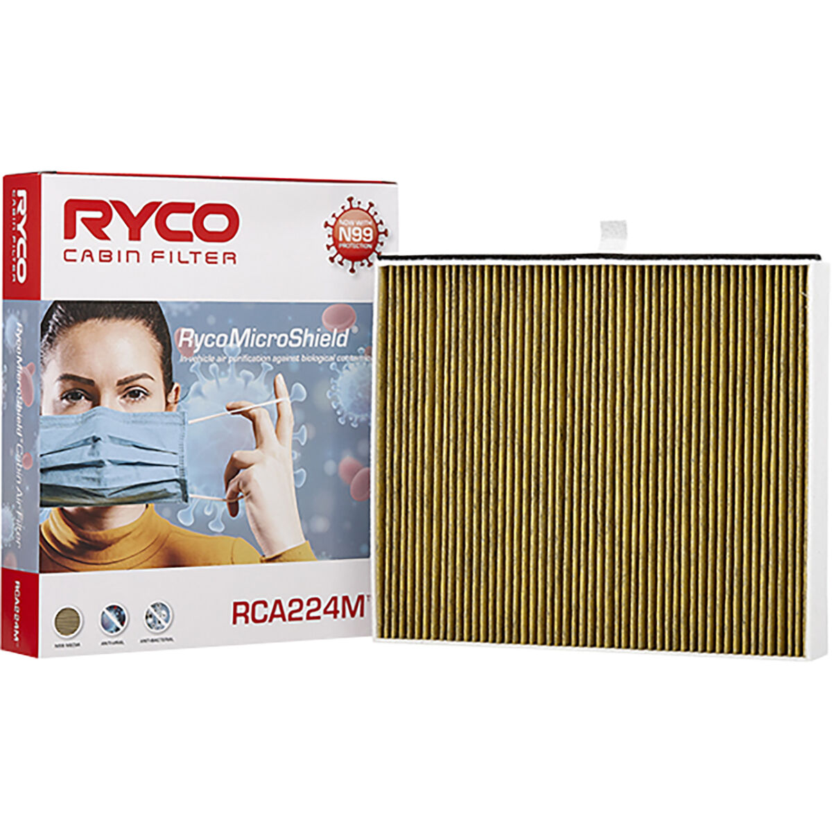 Ryco N99 MicroShield Cabin Air Filter - RCA224M, , scaau_hi-res