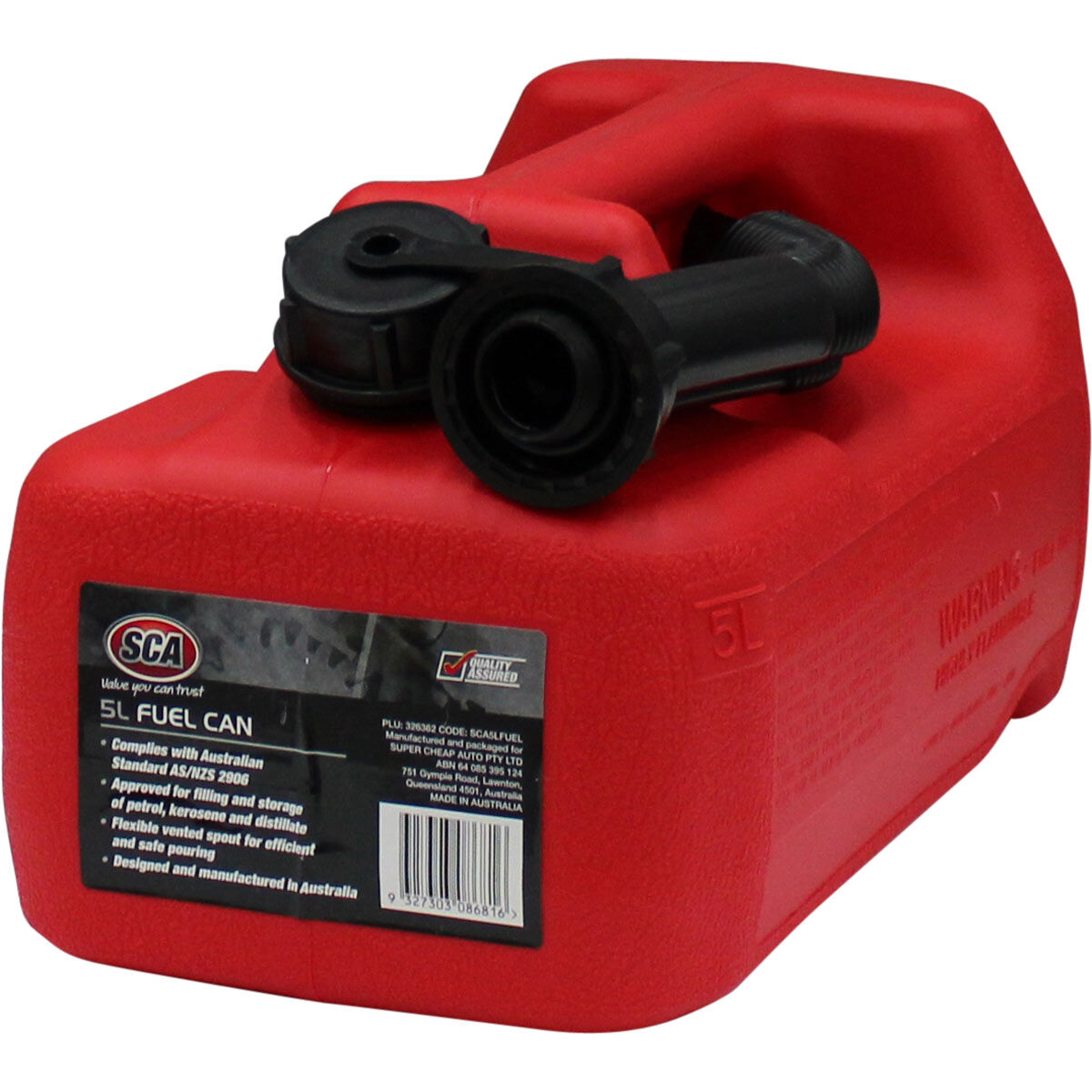 SCA Petrol Jerry Can 5 Litre, , scaau_hi-res