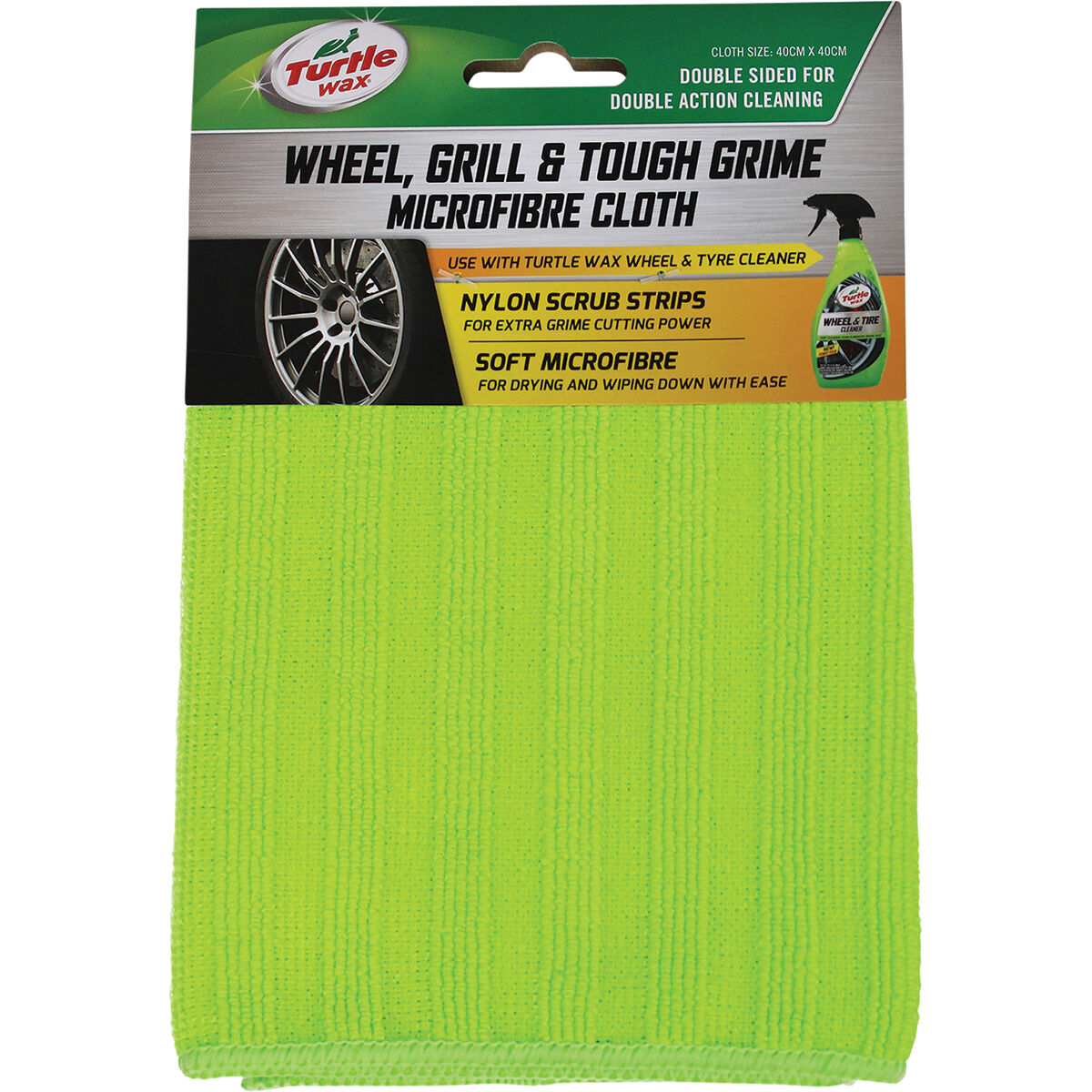 Turtle Wax Tough Wheel & Grime Cloth, , scaau_hi-res