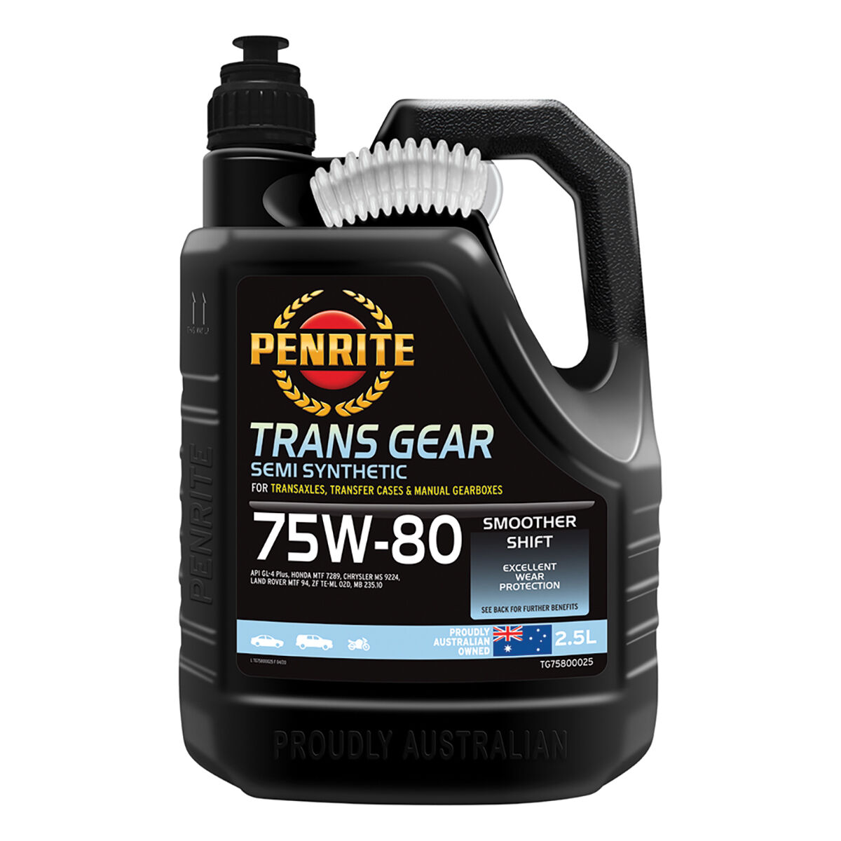 Penrite Trans Gear Oil - 75W-80 2.5 Litre, , scaau_hi-res
