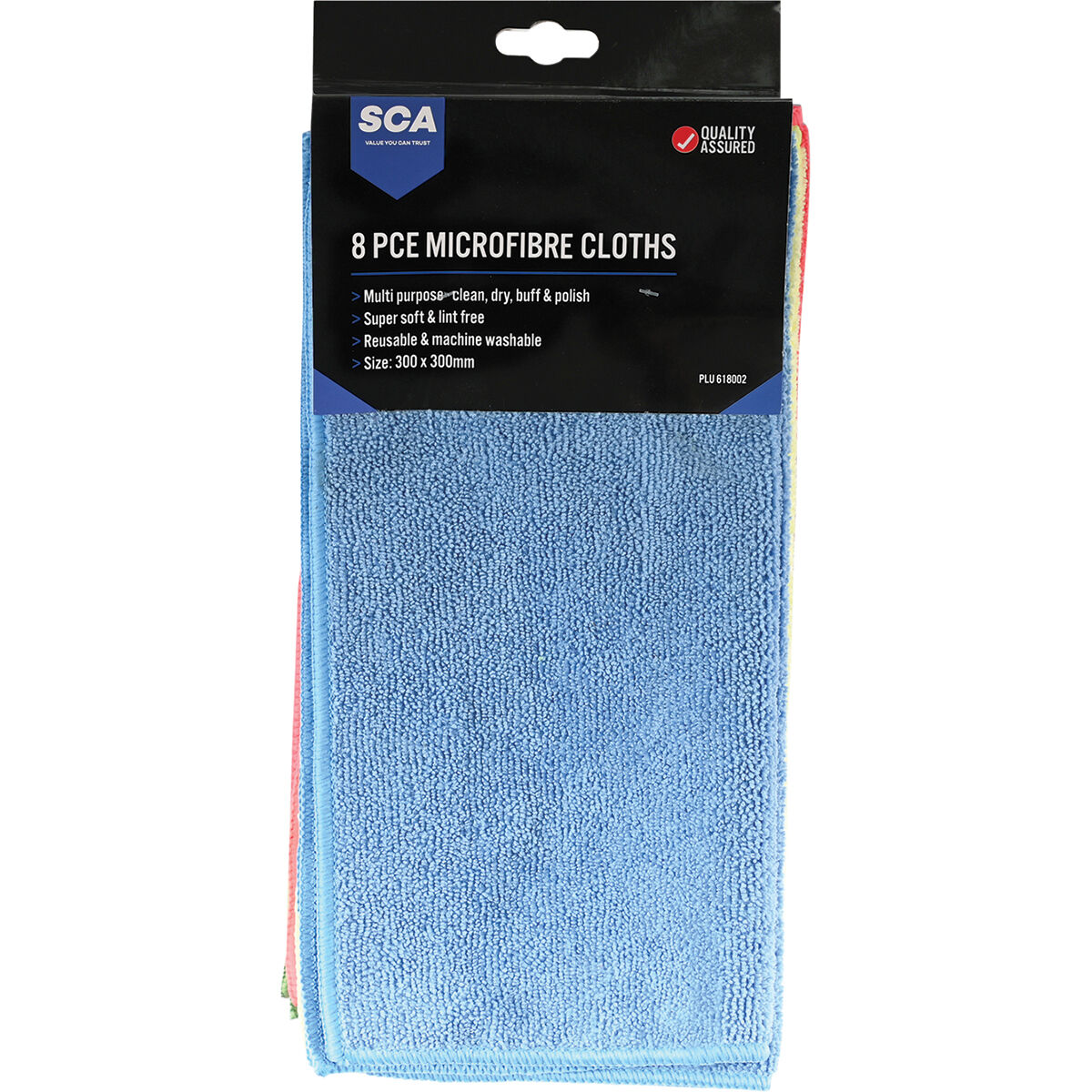 SCA Microfibre Cloth 8 Pack