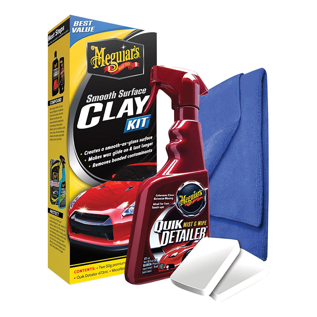 Meguiar's Smooth Surface Clay Bar Kit, , scaau_hi-res