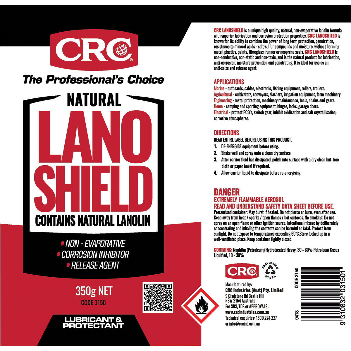 Lanoshield CRC 350g, , scaau_hi-res