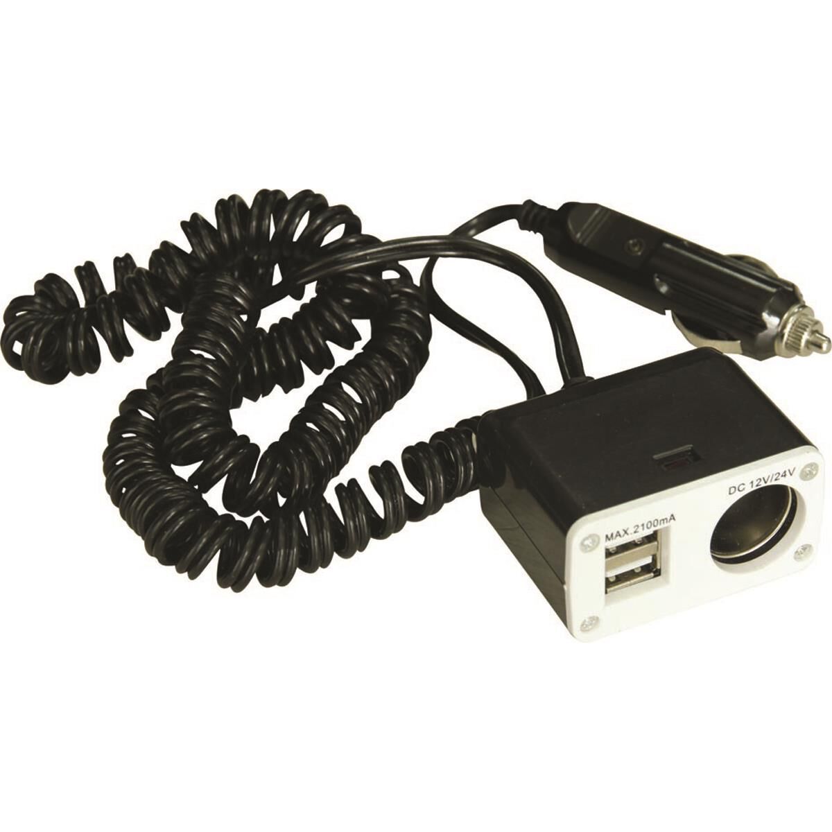 12V SCA Socket - Single, with USB, 8 Amp, , scaau_hi-res