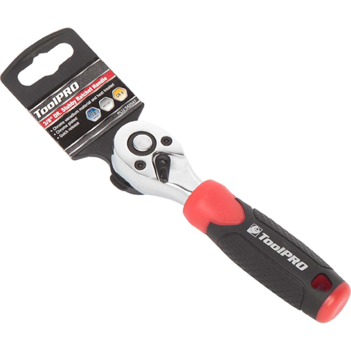 ToolPRO Ratchet Handle Stubby 3/8" Drive, , scaau_hi-res