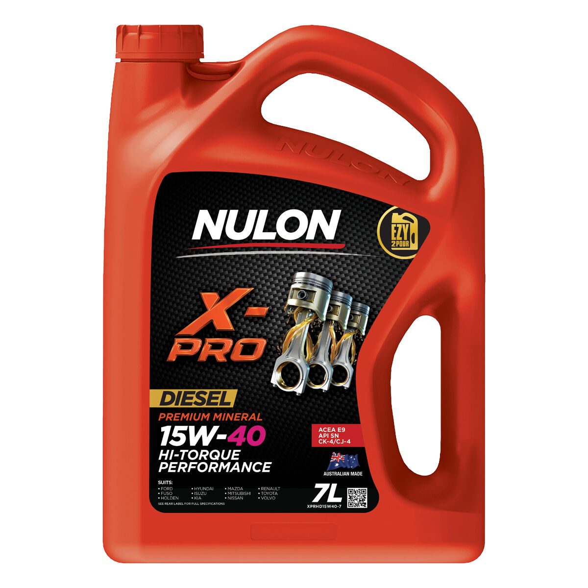 Nulon Mineral X-Pro Hi-Torque Engine Oil 15W-40 7 Litre, , scaau_hi-res