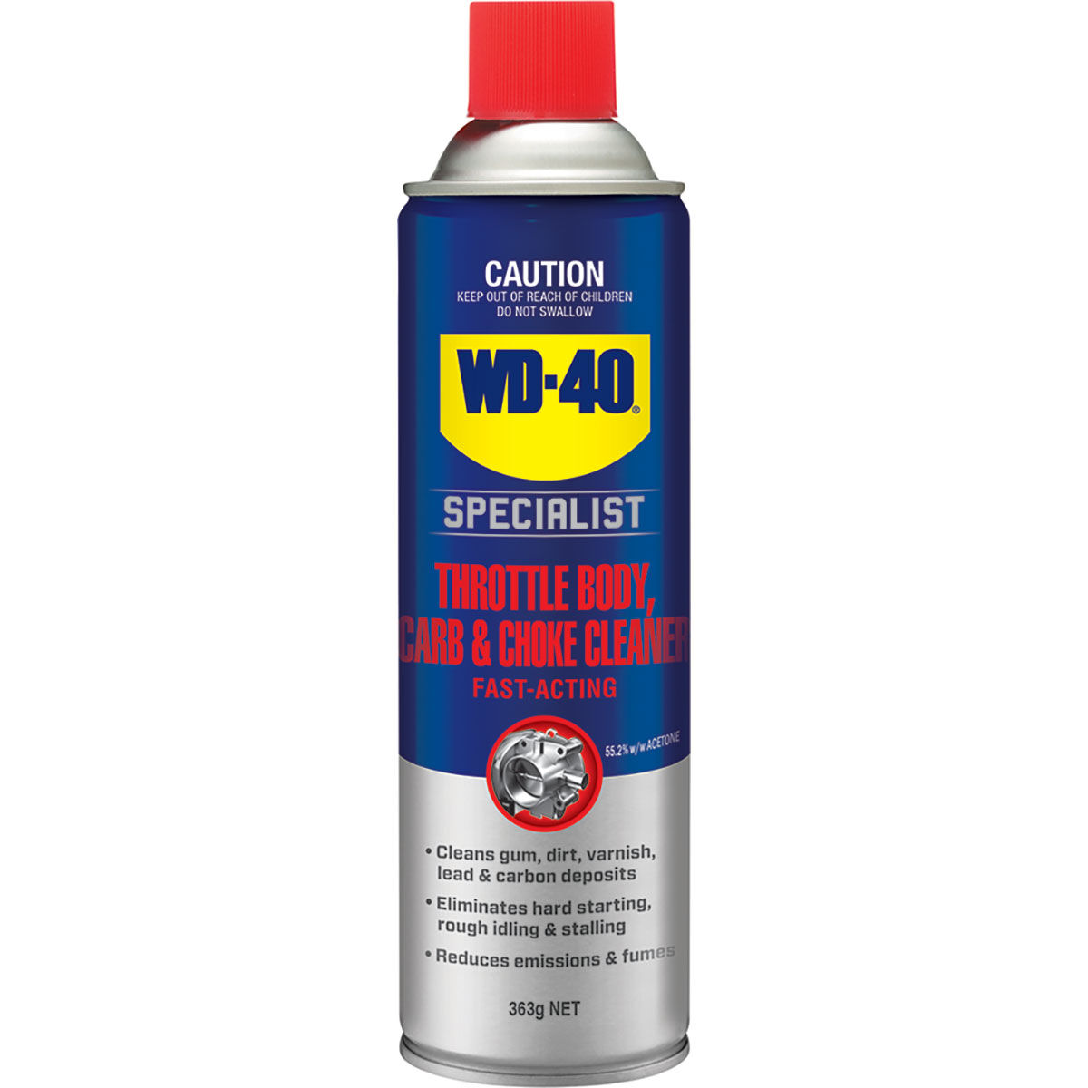 WD-40 Specialist Automotive Throttle Body, Carb & Choke Cleaner Spray - 363g, , scaau_hi-res