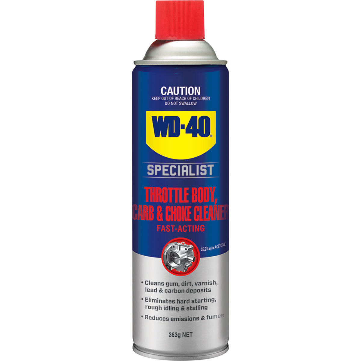 WD-40 Specialist Automotive Throttle Body, Carb & Choke Cleaner Spray -  363g