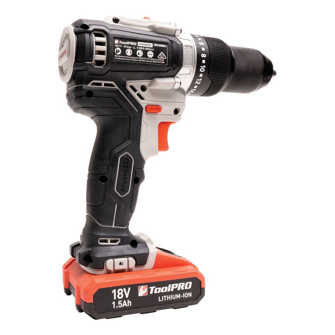 ToolPRO 18V Brushless Hammer Drill, , scaau_hi-res