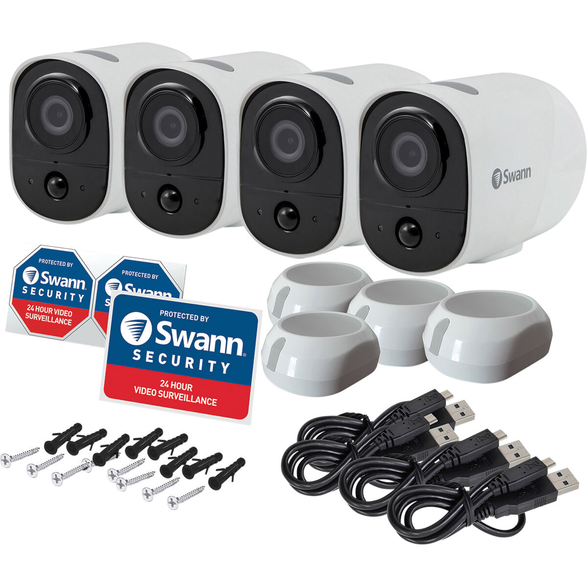 Swann Xtreem Wire-Free Security Camera 4 Pack, , scaau_hi-res