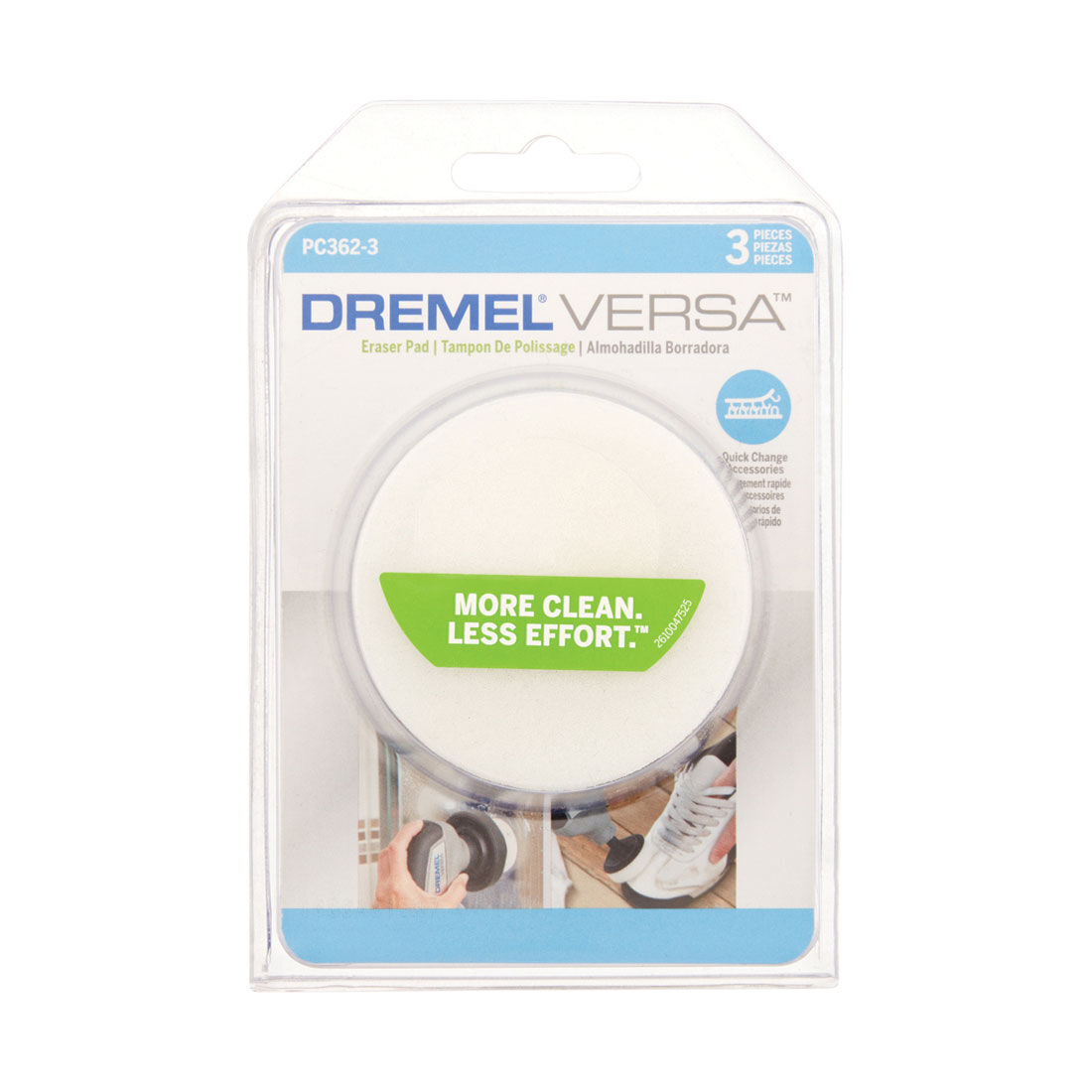 Dremel Versa Cleaner Eraser Pad 3pk, , scaau_hi-res