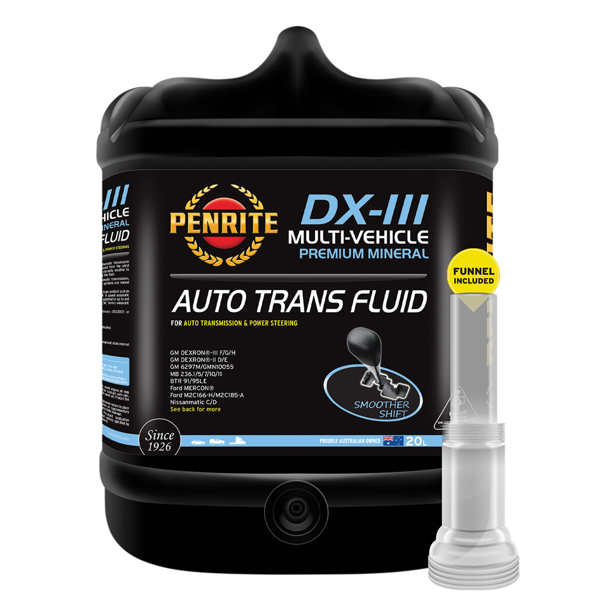 Penrite ATF DX-III Automatic Transmission Fluid 20 Litre, , scaau_hi-res