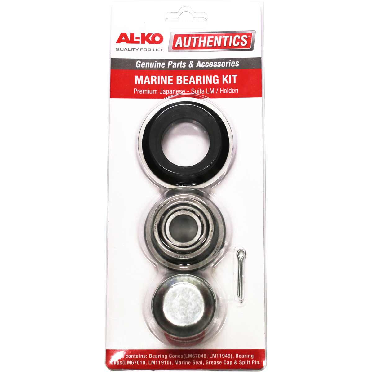 AL-KO Trailer Bearing & Seal Kit Holden Marine LM, , scaau_hi-res