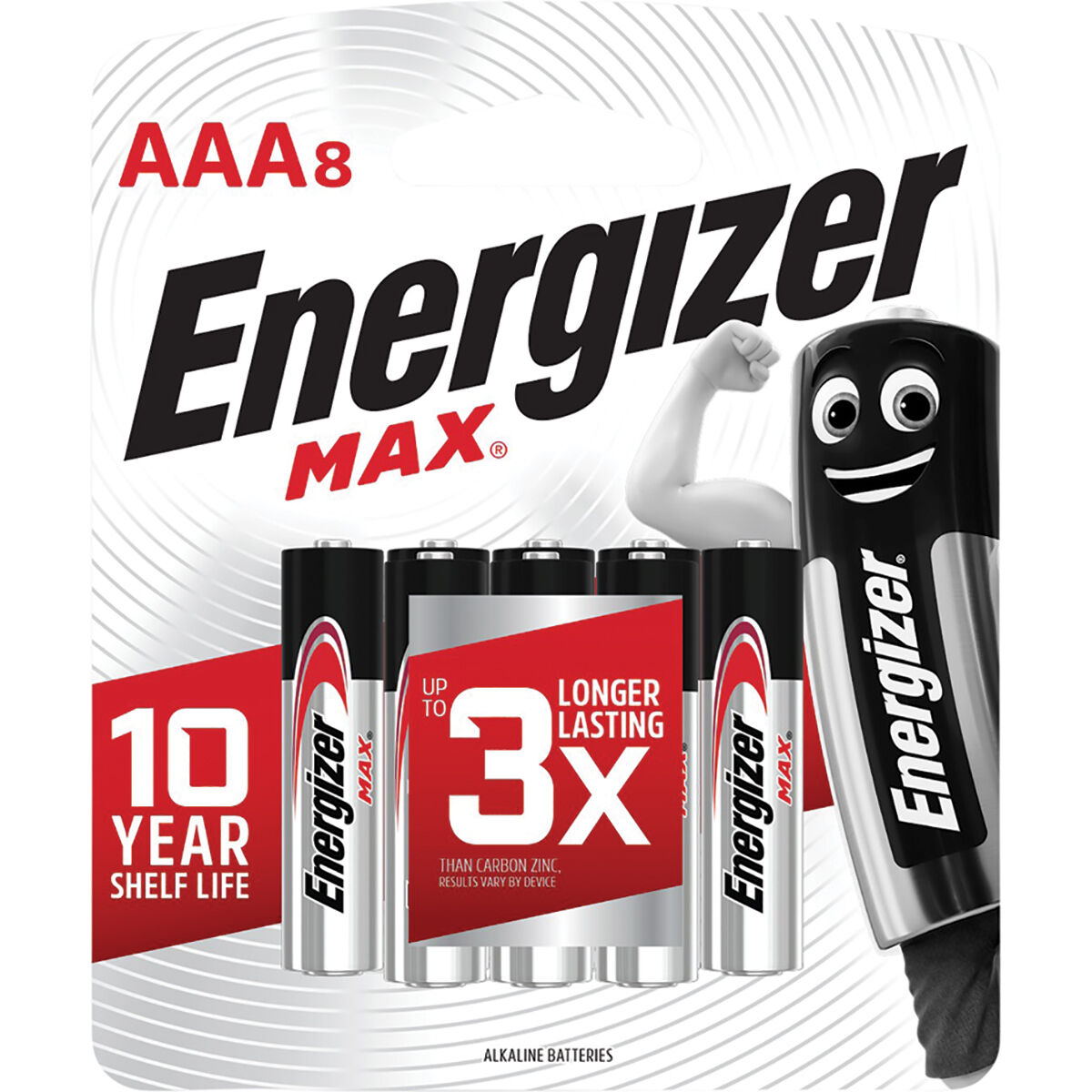 Energizer Max AAA Battery - 8 Pack, , scaau_hi-res