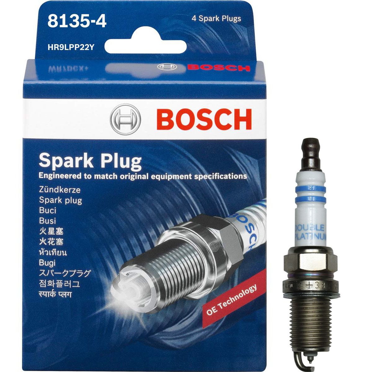 Bosch Double Platinum Spark Plug 8135 4 4 Pack Supercheap Auto