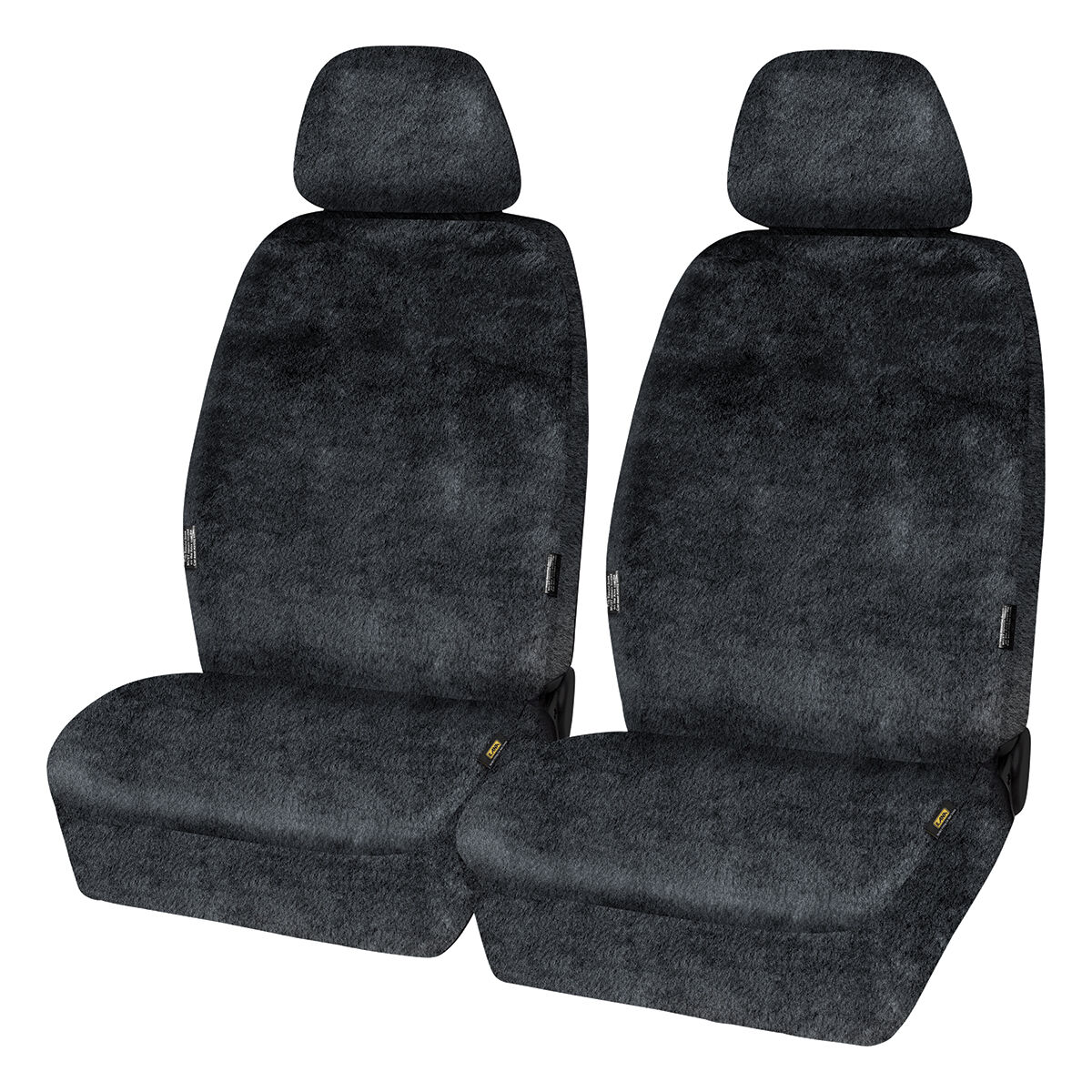 SCA Luxury Fur Seat Covers Slate Adjustable Headrests Airbag Compatible 30SAB, , scaau_hi-res