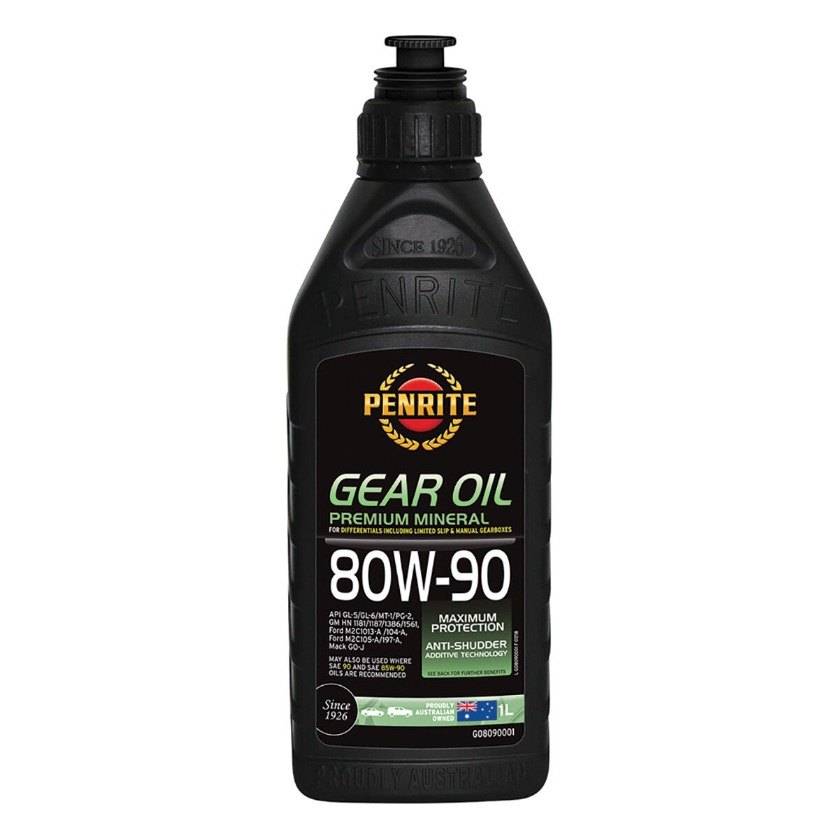 Penrite Gear Oil - 80W-90, 1 Litre, , scaau_hi-res