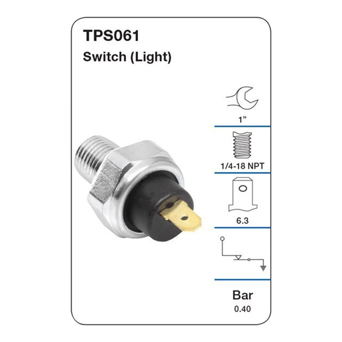 Tridon Oil Pressure Sender - TPS061, , scaau_hi-res