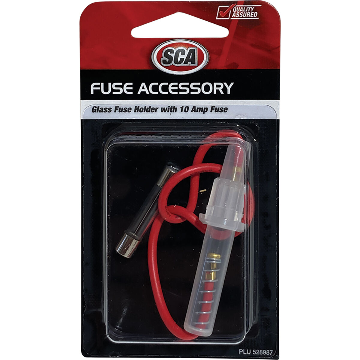 SCA Automotive Fuse Holder -  Glass, 10 Amp, , scaau_hi-res