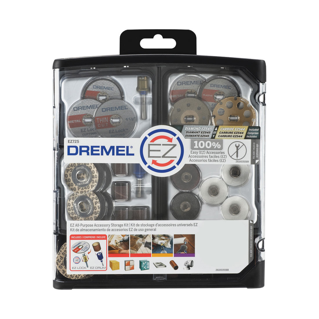 Dremel 70pc Ez725 All Purpose Accessory Kit, , scaau_hi-res