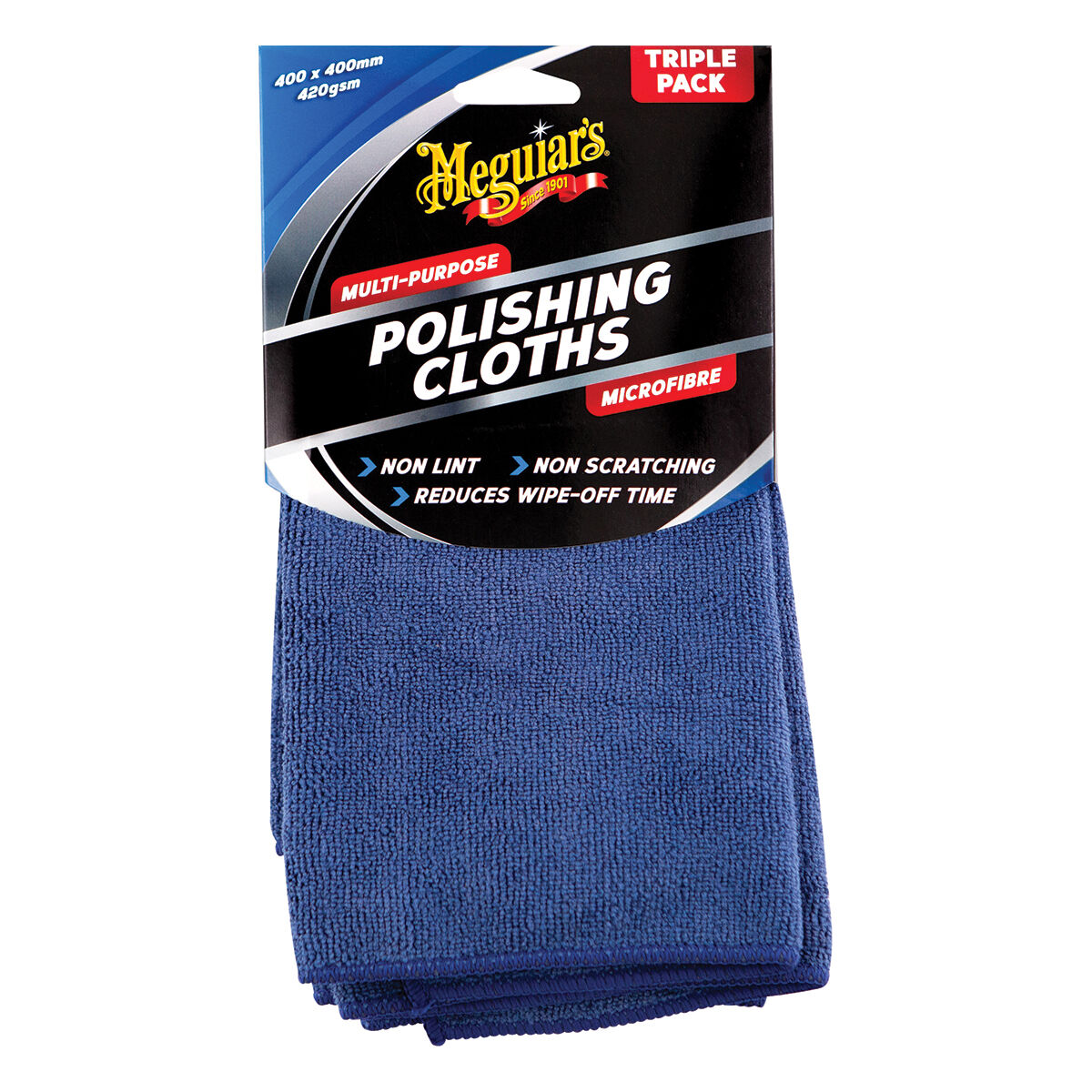 Meguiar's Microfibre Polishing Cloths Triple Pack, , scaau_hi-res