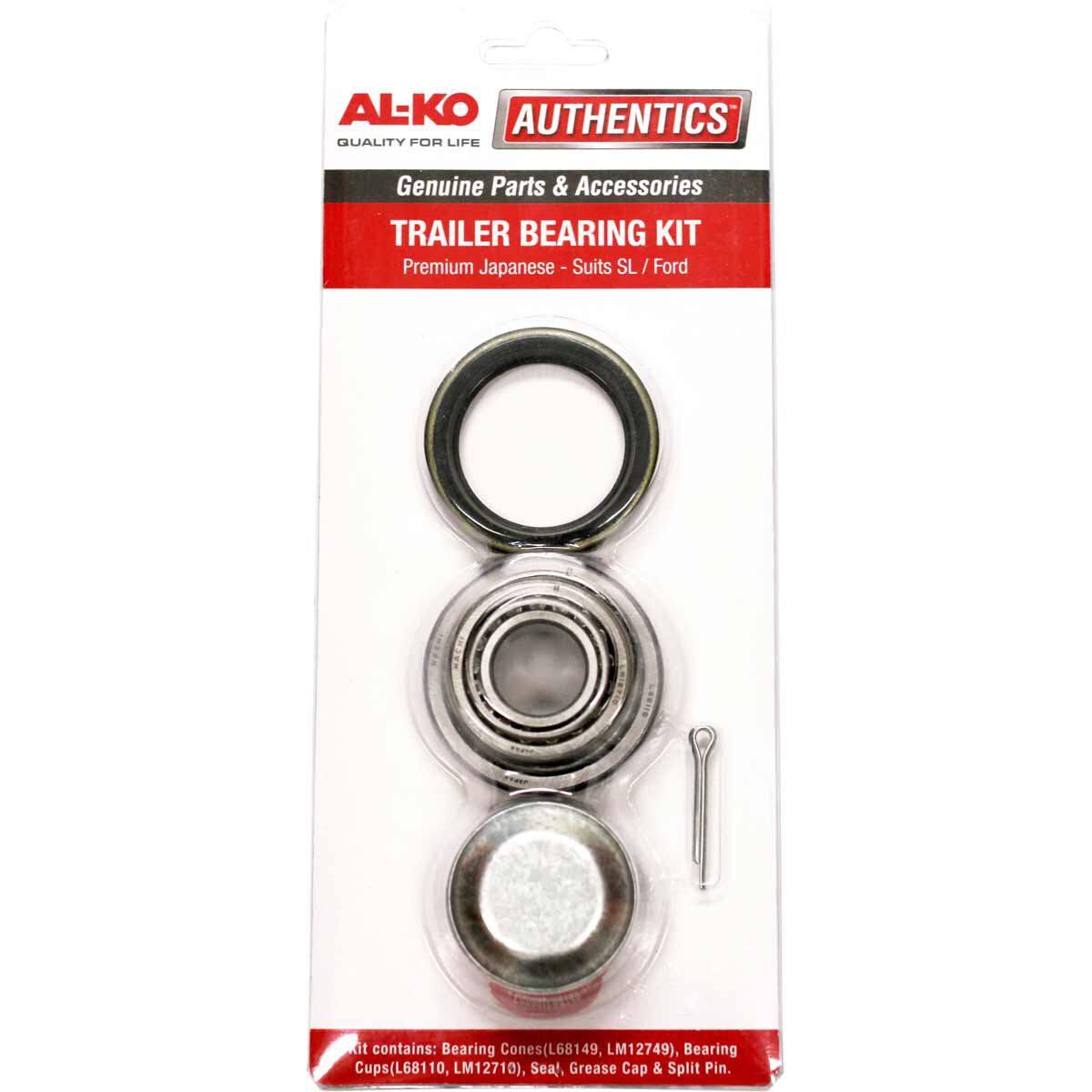 AL-KO Trailer Bearing & Seal Kit Ford Slimline, , scaau_hi-res