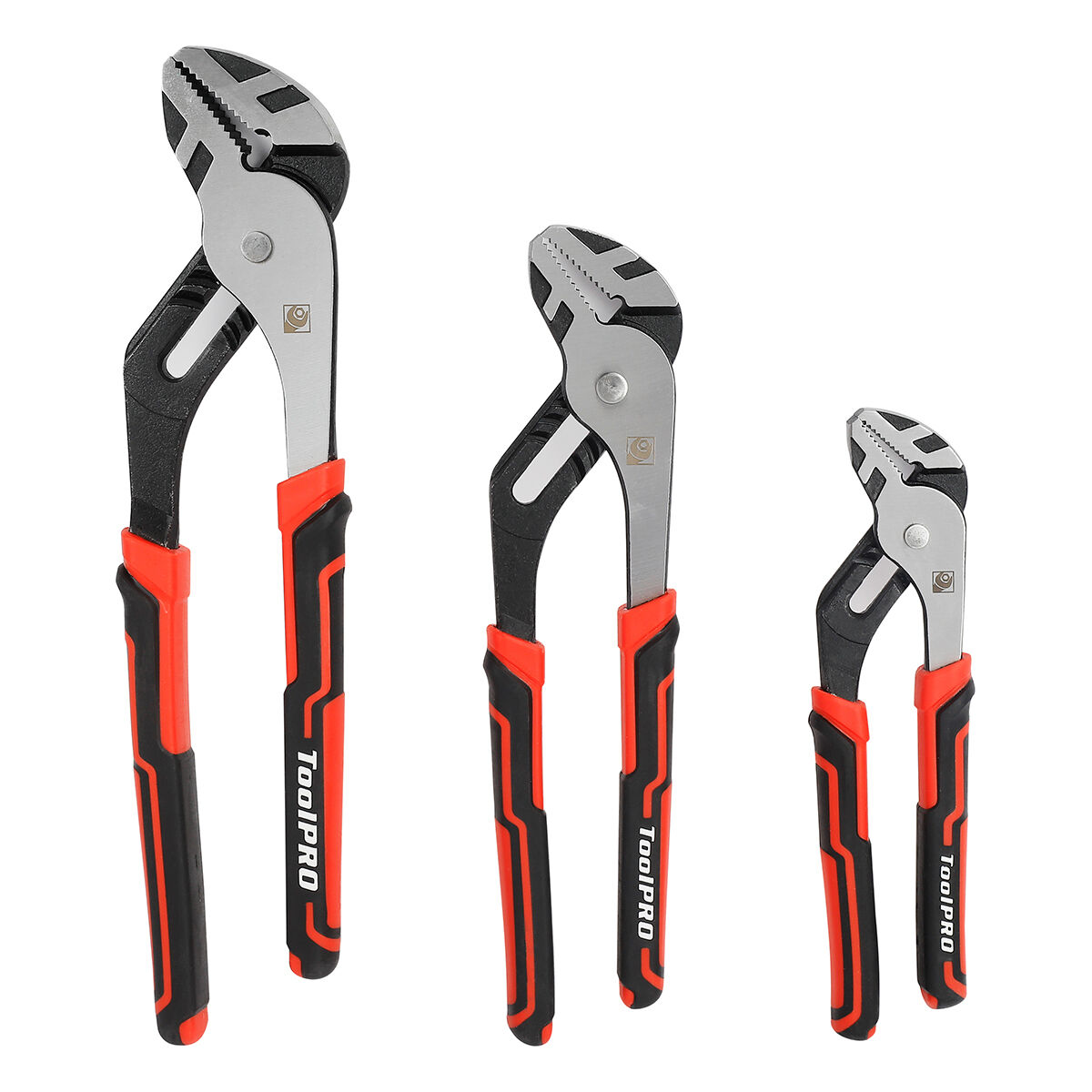 ToolPRO Multi Grip Plier Set 3 Piece, , scaau_hi-res