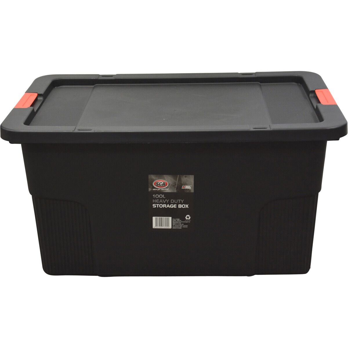 black storage box with lid