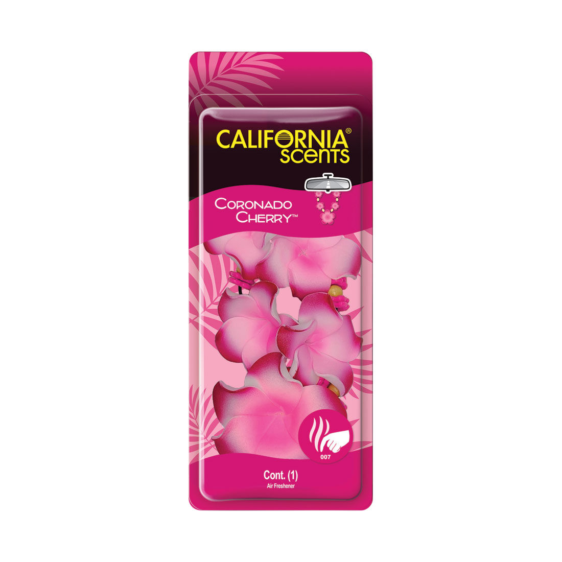 California Scents Novelty Hanging Lei Coronado Cherry Car Air Freshener - 1PK, , scaau_hi-res