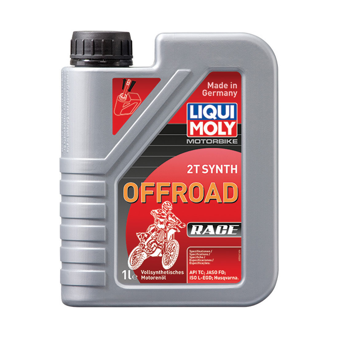 LIQUI MOLY Synth Offroad Race 2T Motorcycle Oil 1 Litre, , scaau_hi-res