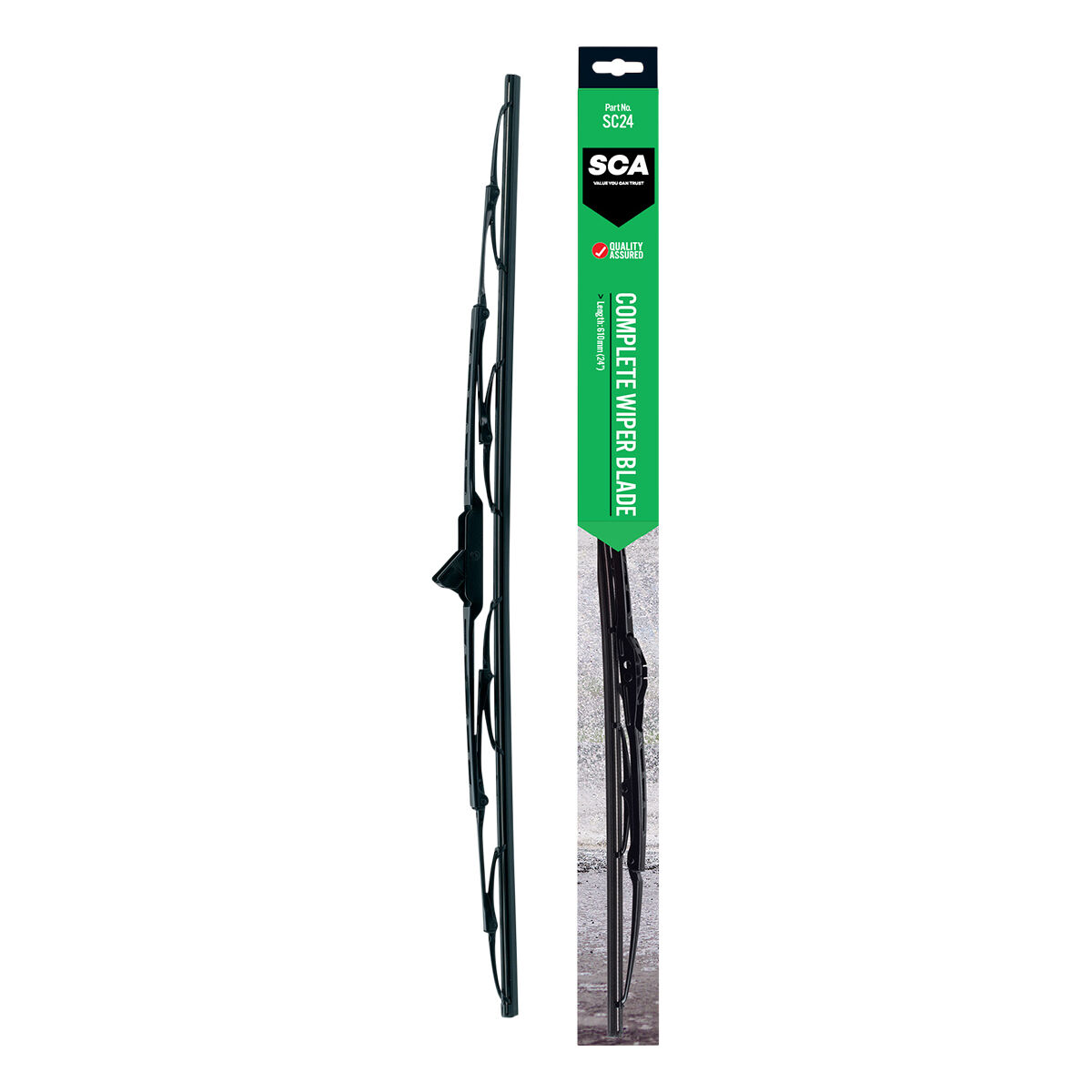 SCA Standard Wiper Blade 605mm (24") Single - SC24, , scaau_hi-res