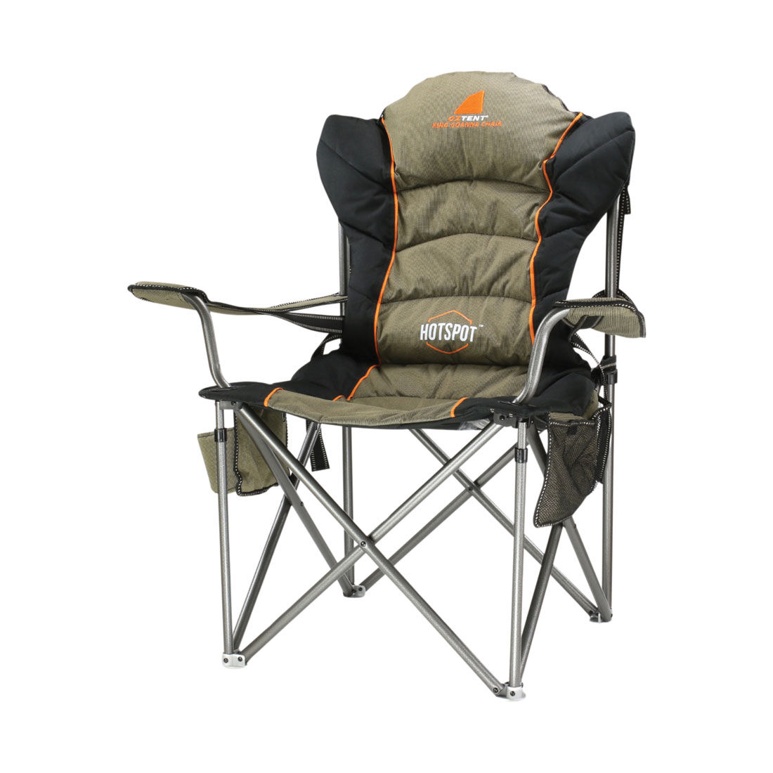 Oztent King Goanna Hotspot Camp Chair 200kg, , scaau_hi-res