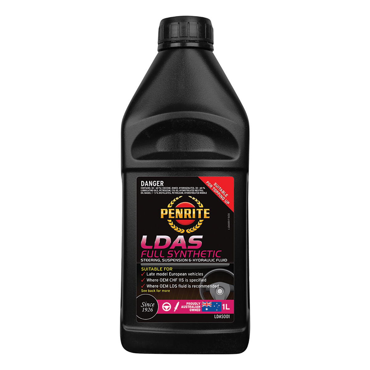 LDAS Full Synthetic Power Steering Fluid - 1 Litre, , scaau_hi-res