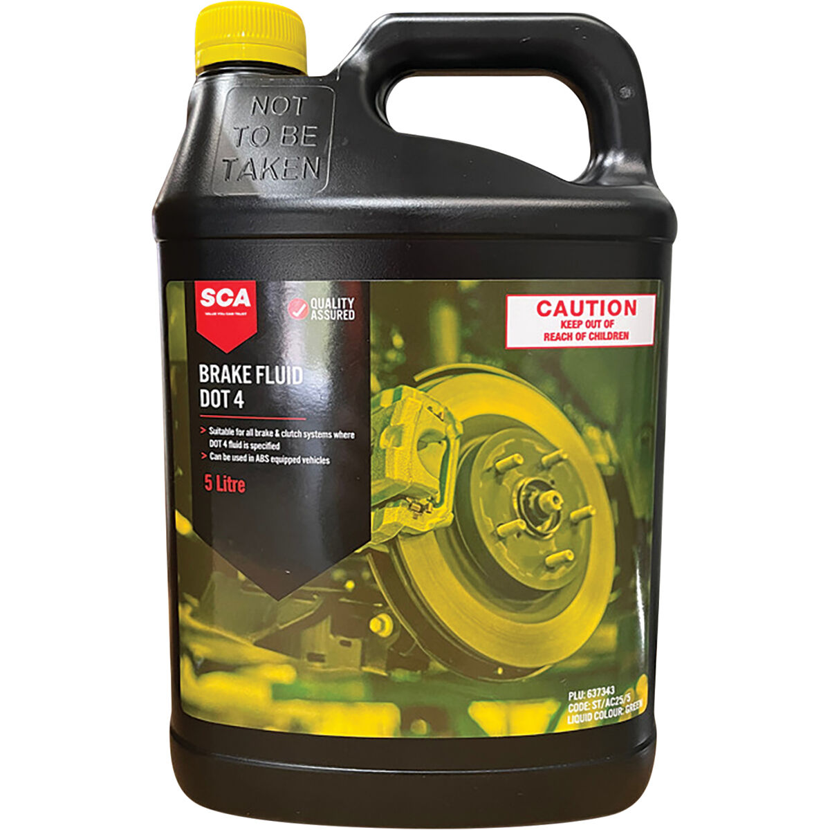 SCA Brake Fluid Dot4 5 Litre, , scaau_hi-res