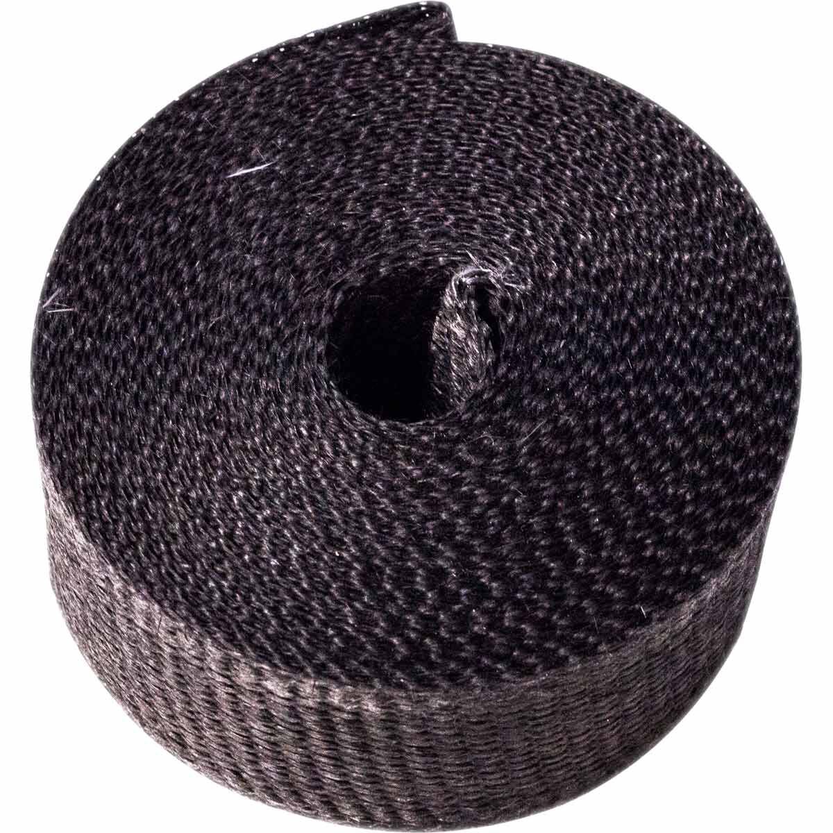 Exhaust Wrap Black 2 Wide X 25Ft Long, , scaau_hi-res