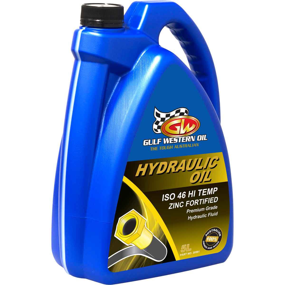 Gulf Western Superdraulic Hydraulic Oil - ISO 46, 5 Litre, , scaau_hi-res