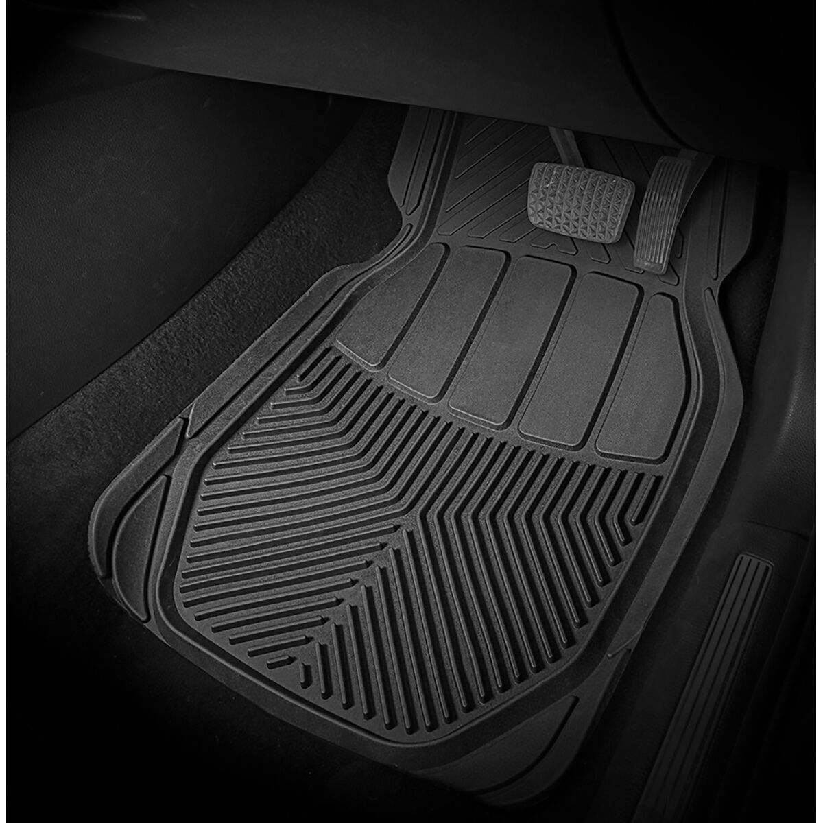 SCA All Season rubber Car Floor Mats - Black Set of 4, , scaau_hi-res