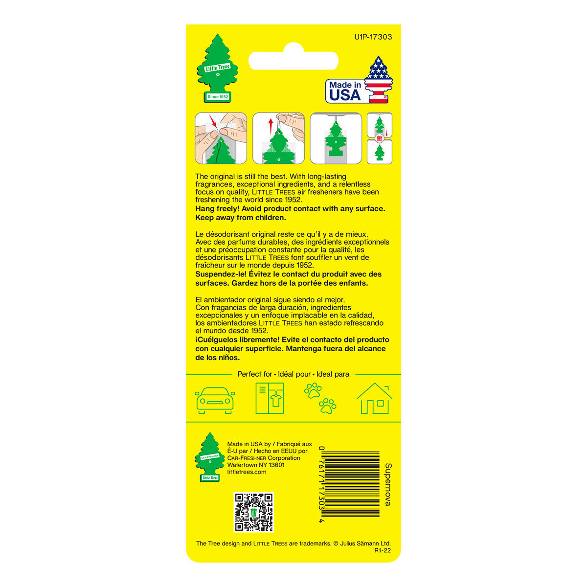 Little Trees Air Freshener - Supernova 1 Pack, , scaau_hi-res