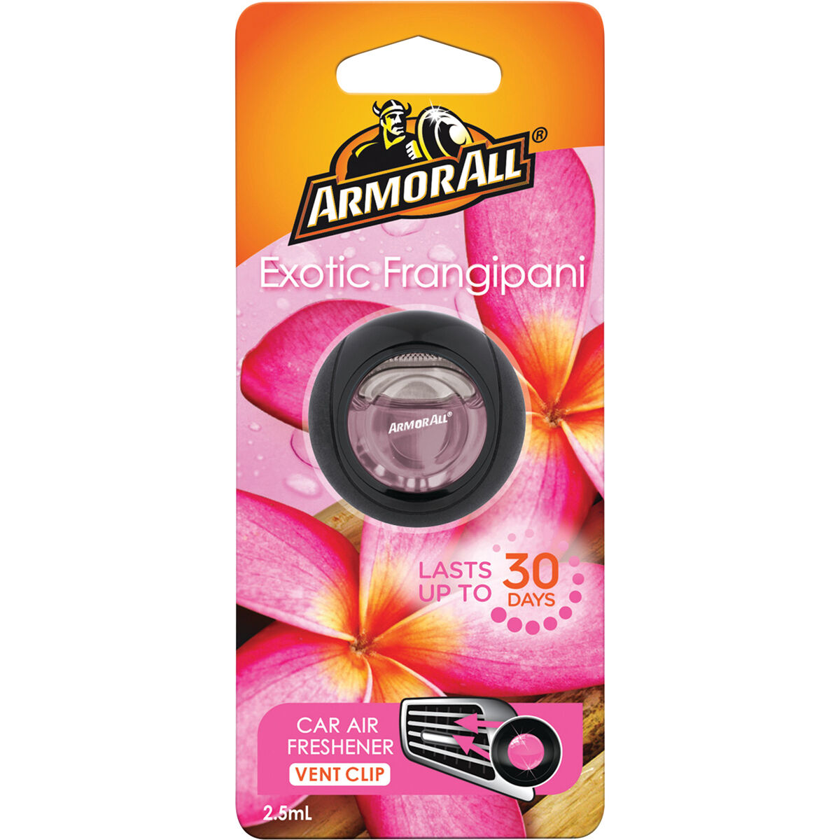 Armor All Vent Air Freshener Frangipani 2.5mL, , scaau_hi-res