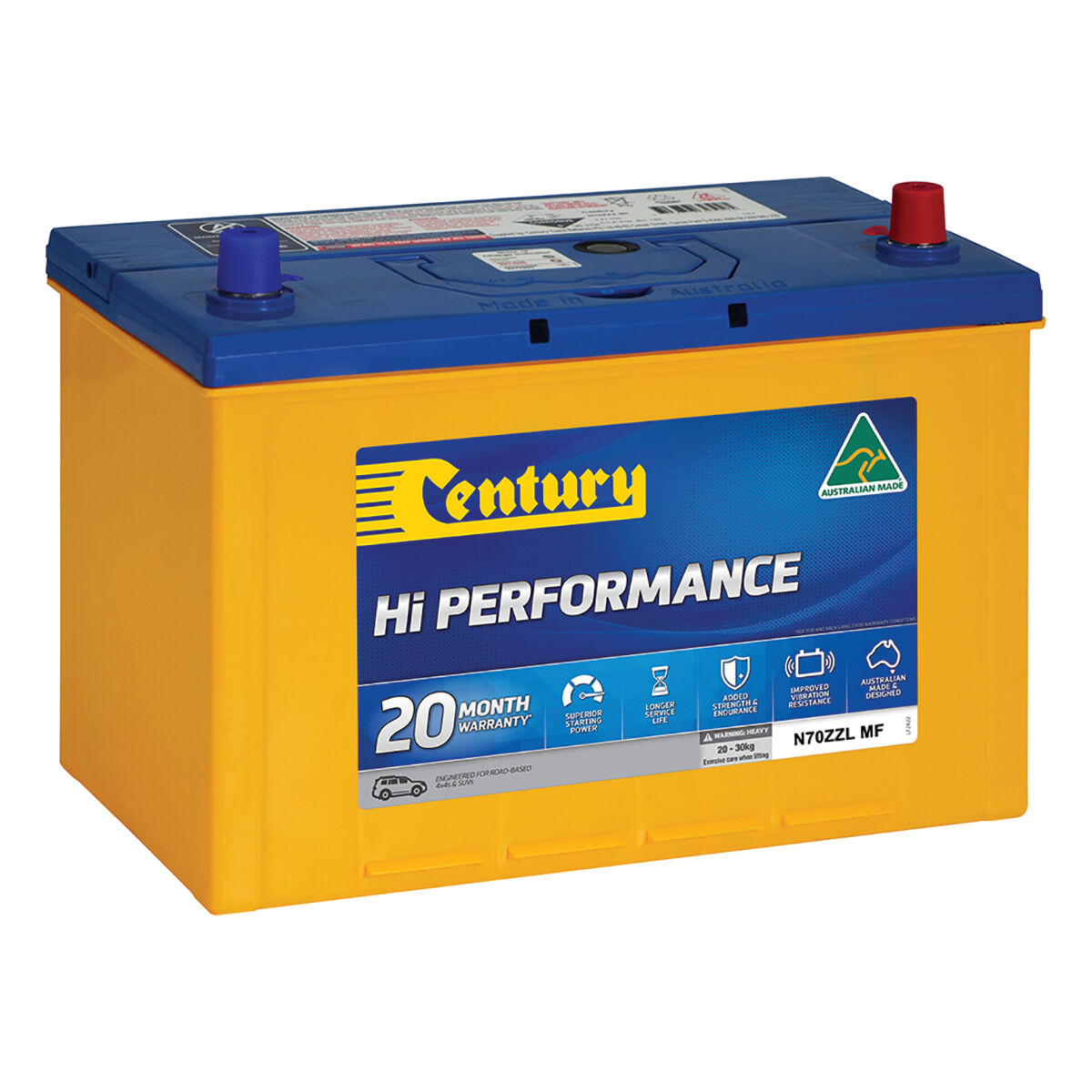 Century Hi Performance 4WD Battery N70ZZL MF, , scaau_hi-res