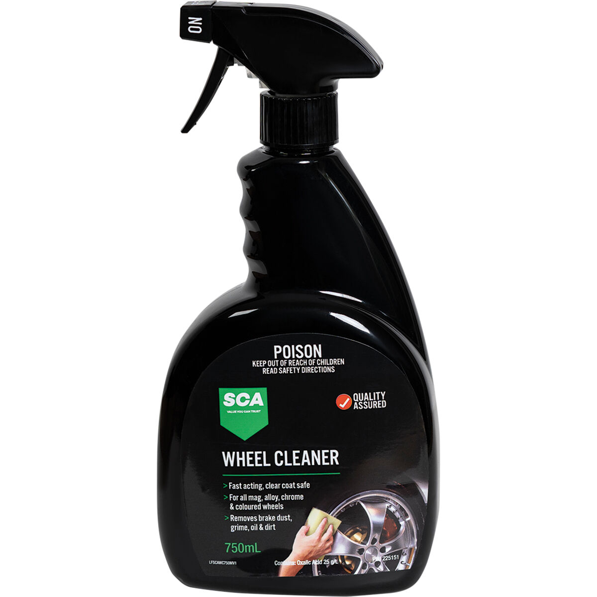 SCA Sparkling Wheel Cleaner 750mL, , scaau_hi-res