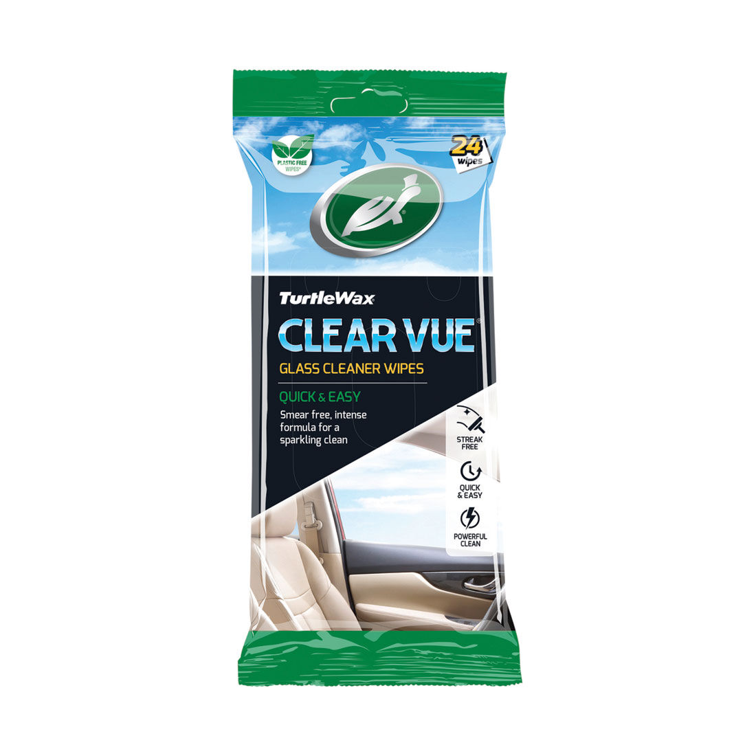 Turtle Wax Clear Vue Glass Wipes 24 Pack, , scaau_hi-res